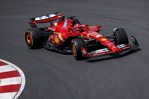 16 LECLERC Charles (mco), Scuderia Ferrari SF-24, action during the Formula 1 AWS Grand Prix du Canada 2024, 9th round of the 2024 Formula One World Championship, WM, Weltmeisterschaft from June 07 to 09, 2024 on the Circuit Gilles Villeneuve, in MontrÃ al, Canada - F1 - CANADIAN GRAND PRIX 2024 DPPI Panoramic  240608_R09_CANADA_DP_EA022213