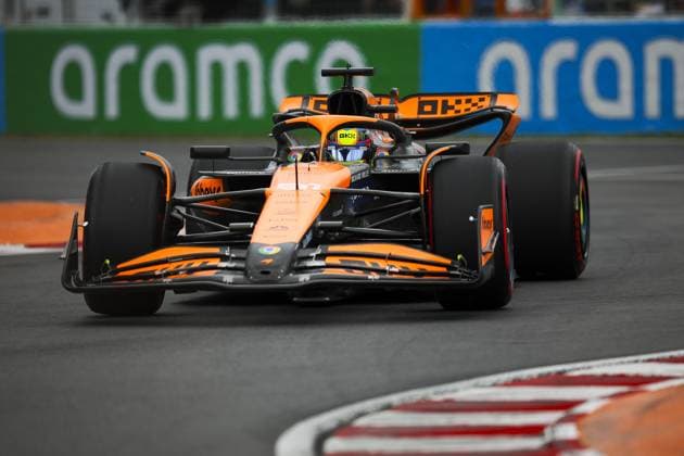 81 PIASTRI Oscar (aus), McLaren F1 Team MCL38, action during the Formula 1 AWS Grand Prix du Canada 2024, 9th round of the 2024 Formula One World Championship, WM, Weltmeisterschaft from June 07 to 09, 2024 on the Circuit Gilles Villeneuve, in MontrÃ al, Canada - F1 - CANADIAN GRAND PRIX 2024 DPPI Panoramic  240608_R09_CANADA_DP_EA024712