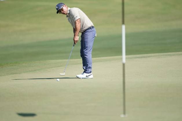 June 8, 2024, Humble, Texas, USA: Paul Casey of Crushers putts the 18th green during the second round of the 2024 LIV Golf Houston at Golf Club of Houston. Humble USA - ZUMAw109 20240608_fap_w109_037 Copyright: xDebbyxWongx