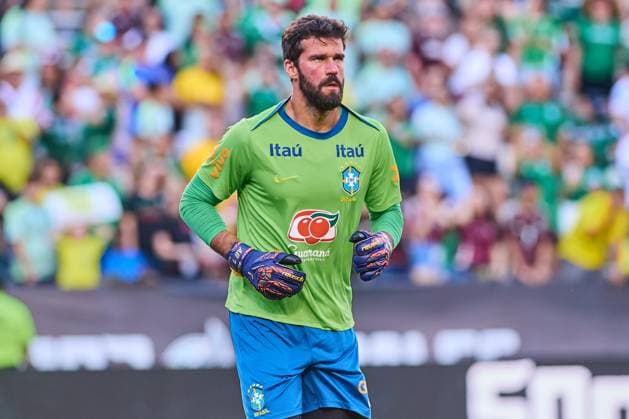 RECORD DATE NOT STATED Seleccion Mexicana 2024 Mexico vs Brazil Alisson Becker of Brazil during the game International Friendly, Länderspiel, Nationalmannschaft between Mexican national team, Nationalteam (Mexico) and Brazil at Kyle Field Stadium, on June 08, 2024, College Station, Texas, United States. COLLEGE STATION TEXAS UNITED STATES  Copyright: xJONATHANxDUENASx 20240608191212_SNM_AM_MEX_BRA_BECKER18