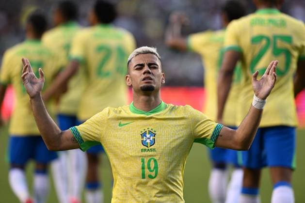 RECORD DATE NOT STATED Seleccion Mexicana 2024 Mexico vs Brazil Andreas Pereira celebrates his goal 0-1 of Brazil during the game International Friendly, Länderspiel, Nationalmannschaft between Mexican national team, Nationalteam (Mexico) and Brazil at Kyle Field Stadium, on June 08, 2024, College Station, Texas, United States. COLLEGE STATION TEXAS UNITED STATES  Copyright: xDavidxLeahx 20240608201629_SNM_AM_MEX_BRA_PEREIRA79