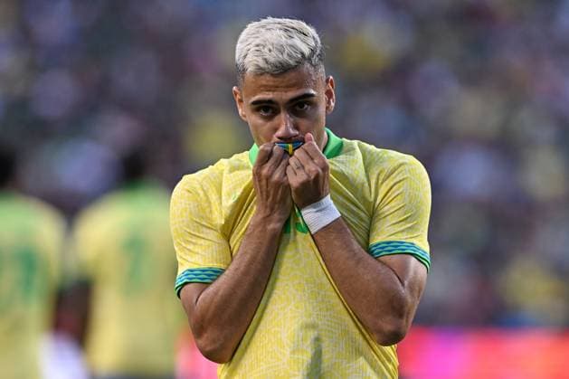 RECORD DATE NOT STATED Seleccion Mexicana 2024 Mexico vs Brazil Andreas Pereira celebrates his goal 0-1 of Brazil during the game International Friendly, Länderspiel, Nationalmannschaft between Mexican national team, Nationalteam (Mexico) and Brazil at Kyle Field Stadium, on June 08, 2024, College Station, Texas, United States. COLLEGE STATION TEXAS UNITED STATES  Copyright: xDavidxLeahx 20240608203746_SNM_AM_MEX_BRA_PEREIRA109