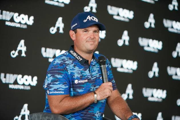 June 8, 2024, Humble, Texas, USA: Patrick Reed of 4Aces speaks to the media after the second round of the 2024 LIV Golf Houston at Golf Club of Houston. Humble USA - ZUMAw109 20240608_fap_w109_052 Copyright: xDebbyxWongx