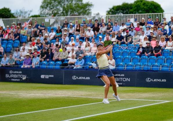 Tatjana Maria from Germany Lexus Surbiton Trophy, Day 7, Tennis, Surbiton Racket & Fitness Club, London, UK - 09 June 2024  Copyright: xDavexShopland Shutterstockx 14526576w