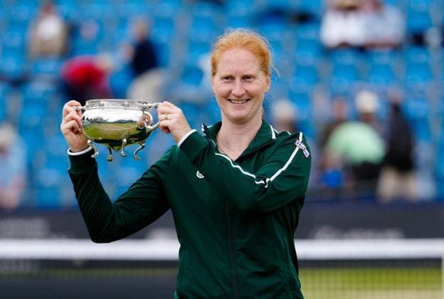 Winner Alison Van Uytvanck from Belgium with Trophy Lexus Surbiton Trophy, Day 7, Tennis, Surbiton Racket & Fitness Club, London, UK - 09 June 2024  Copyright: xDavexShopland Shutterstockx 14526576bg