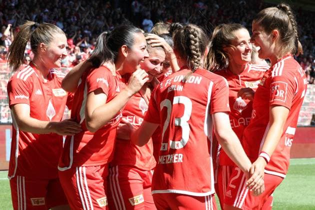 DEU, Region, Women, 1 FC Union vs Henstedt Ulzburg, 09 06 2024, Stadion Alte Foersterei, Berlin, DEU, Region, Women, 1 FC Union vs Henstedt Ulzburg, im Bild 7 0 durch Dina Sophia Orschmannin 1 FC Union Berlin 25 , Unioner Spieler DFL regulations prohibit any use of Photographs as image sequences and or quasi video Foto Juergen Engler nordphoto GmbH nordphotoxGmbHx xEngler nph00076