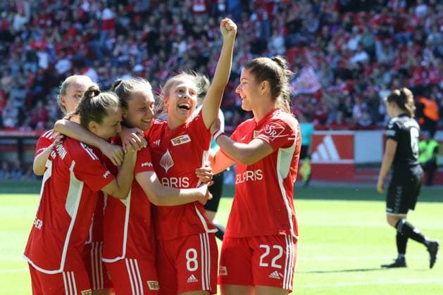 DEU, Region, Women, 1 FC Union vs Henstedt Ulzburg, 09 06 2024, Stadion Alte Foersterei, Berlin, DEU, Region, Women, 1 FC Union vs Henstedt Ulzburg, im Bild 8 0 durch Lisa Goersdorf 1 FC Union Berlin 8 , Unioner Spieler DFL regulations prohibit any use of Photographs as image sequences and or quasi video Foto Juergen Engler nordphoto GmbH nordphotoxGmbHx xEngler nph00076