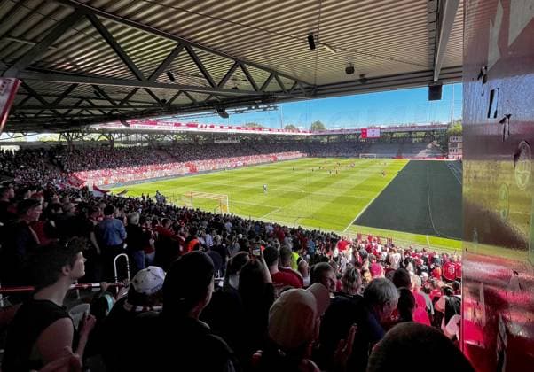 Football, women, 2023 2024 season, promotion match to Bundesliga 2 first leg, 1 FC Union Berlin SV Henstedt Ulzburg, over 18000 fans attended, 09 06 2024, Copyright: xMatthiasxKochx