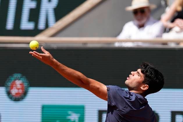 Carlos Alcaraz TENNIS : Roland Garros 2024 - Paris - 09 06 2024 GlennGervot Panoramic 