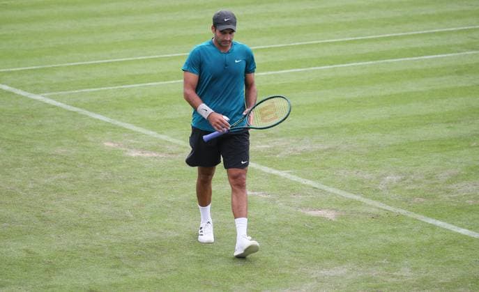 BAU 09 06 2024 Stuttgart Tennis Boss Open, Benjamin Hassan GER disappointed