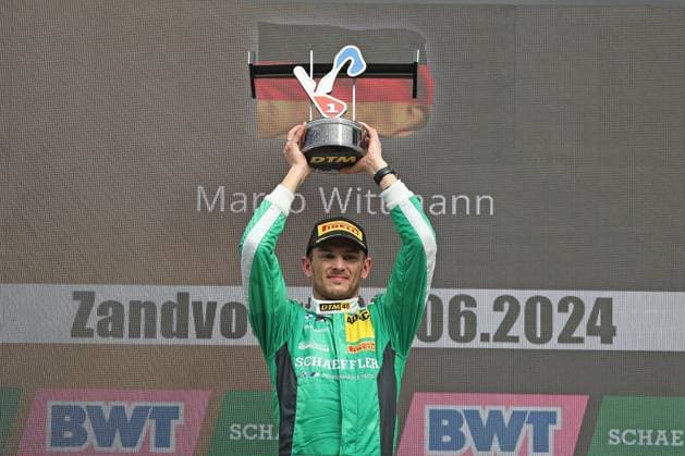 Sport Themen der Woche KW23 Sport Bilder des Tages Marco Wittmann (D) (Schubert Motorsport - BMW M4 GT3) freut sich über den Sieg beim DTM-Lauf in Zandvoort (NL). Copyright Thomas Pakusch *** Marco Wittmann D Schubert Motorsport BMW M4 GT3 celebrates victory at the DTM race in Zandvoort NL Copyright Thomas Pakusch