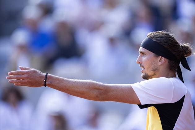Alexander Zverev of Germany frustrated French Open Tennis, Day 15, Tennis, Roland Garros, Paris, France - 09 June 2024  Copyright: xEllaxLing Shutterstockx 14523811at