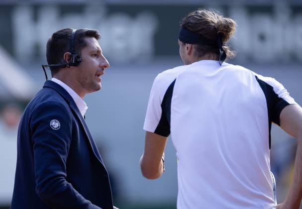 Alexander Zverev of Germany argues with the umpire French Open Tennis, Day 15, Tennis, Roland Garros, Paris, France - 09 June 2024  Copyright: xEllaxLing Shutterstockx 14523811as