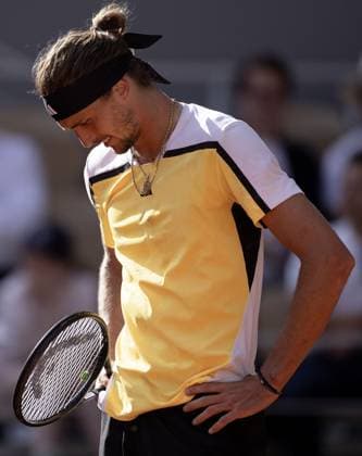 Alexander Zverev of Germany frustrated French Open Tennis, Day 15, Tennis, Roland Garros, Paris, France - 09 June 2024  Copyright: xEllaxLing Shutterstockx 14523811ao