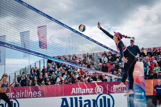 Beach Volleyball Women German Beach Tour 2024 Tourstop Bremen 09 06 2024 Andressa Cavalcanti Ramalho BRA at Attack Bremen Waterfront Bremen Germany