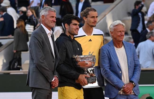 2024 Roland Garros Mens Single Final Carlos Alcaraz ESP vs Alexander Zverev GER