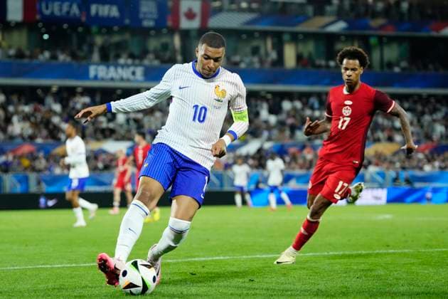 France v Canada - International Friendly, Länderspiel, Nationalmannschaft Kylian Mbappe centre-forward of France and Rea Madrid in acton during the friendly match between France and Canada at Nouveau Stade Bordeaux on June 9, 2024 in Bordeaux, France. Bordeaux France  Copyright: xJosexBretonx originalFilename:breton-francevc240609_npsen.jpg