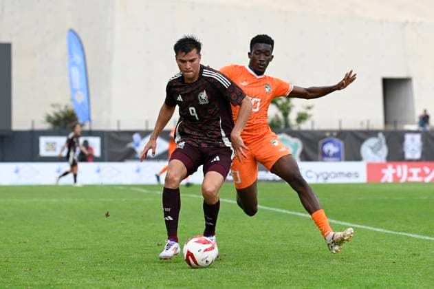 CÃ te d Ivoire Vs Mexique Ettson Ayon (Mexique) FOOTBALL : Festival International Espoirs - Tournoi Maurice Revello - 09 06 2024 WilliamCannarella Panoramic 