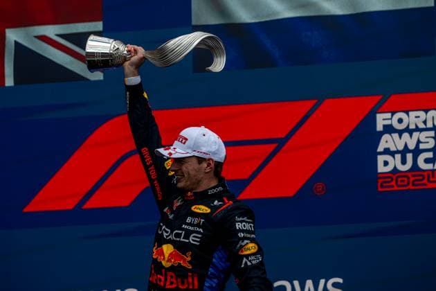 MONTREAL, CANADA: Max Verstappen, racing for the Red Bull Racing team during the 2024 Formula 1 Canadian Grand Prix at the Circuit Gilles Villeneuve in Montreal, Canada