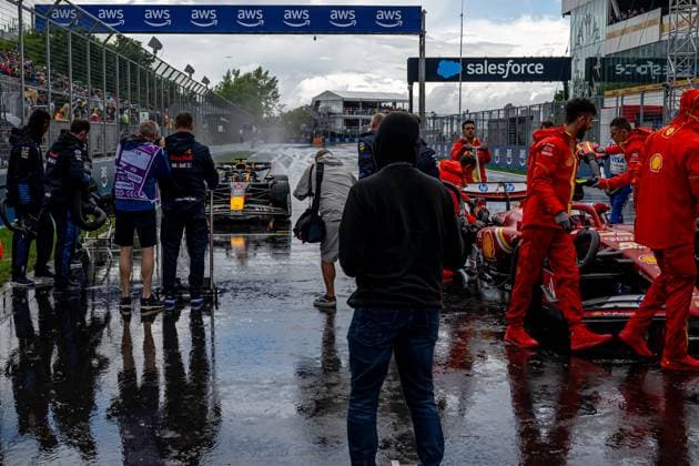 MONTREAL, CANADA: Max Verstappen, racing for the Red Bull Racing team during the 2024 Formula 1 Canadian Grand Prix at the Circuit Gilles Villeneuve in Montreal, Canada