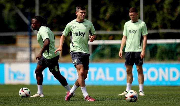 Republic of Ireland Squad Training, Estadio de Sao Miguel, Azores, Portugal 10 6 2024 Josh Cullen Josh Cullen 10 6 2024  Copyright: x INPHO RyanxByrnex RB1_8362