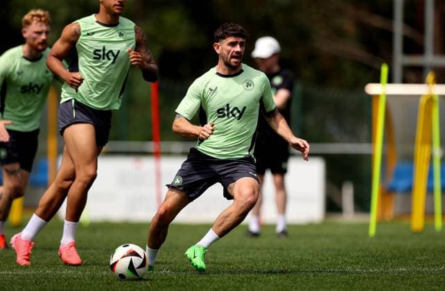 Republic of Ireland Squad Training, Estadio de Sao Miguel, Azores, Portugal 10 6 2024 Robbie Brady Robbie Brady 10 6 2024  Copyright: x INPHO RyanxByrnex RB1_8823