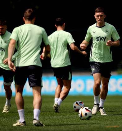 Republic of Ireland Squad Training, Estadio de Sao Miguel, Azores, Portugal 10 6 2024 Dara O™Shea Dara O™Shea 10 6 2024  Copyright: x INPHO RyanxByrnex RB1_8467