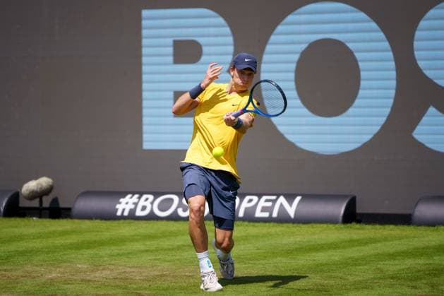 BOSS Open ATP 250 2024 Stuttgart, 10 06 2024 Jack Draper GBR, Great Britain First round BOSS Open 2024, ATP 250, TC Weissenhof grounds on 10 06 2024, Stuttgart Copyright: xBEAUTIFULxSPORTSx Pajonkx
