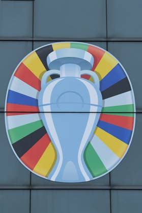 UEFA EURO 2024 Stadium Open Media Days on 10 06 2024 in the Arena AufSchalke in Gelsenkirchen Logo EURO 2024 xRx