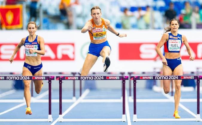 Bilder des Jahres 2024, Sport 06 Juni Sport Themen der Woche KW24 Sport Bilder des Tages ROME - Femke Bol in action on the 400 meter hurdles on the fourth day of the European Athletics Championships. ANP IRIS VAN DEN BROEK xVIxANPxSportx xxANPxIVx 500770784 originalFilename: 500770784.jpg