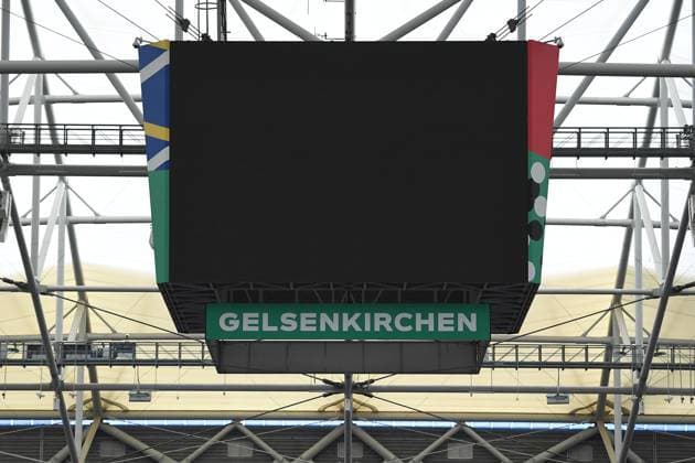 UEFA EURO 2024 Stadium Open Media Days on 10 06 2024 in the Arena AufSchalke in Gelsenkirchen The video cube in the Arena AufSchalke xRx
