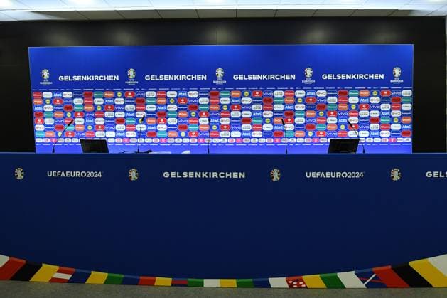 UEFA EURO 2024 Stadium Open Media Days on 10 06 2024 in the Arena AufSchalke in Gelsenkirchen Press conference room in the Arena AufSchalke xRx