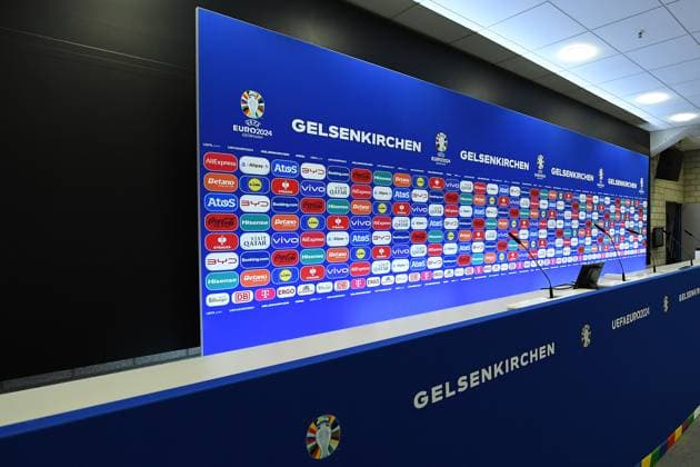 UEFA EURO 2024 Stadium Open Media Days on 10 06 2024 in the Arena AufSchalke in Gelsenkirchen Press conference room in the Arena AufSchalke xRx