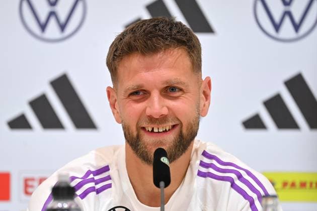 Niclas FUELLKRUG GER , single picture,cropped single motif,portrait,portrait,portrait press conference, German national football team,training camp in Herzogenaurach on 10 06 2024