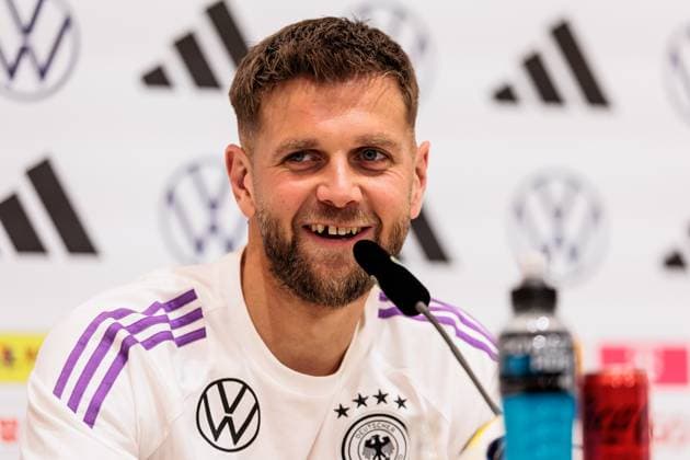 Training camp preparation UEFA EURO 2024 Germany 10 06 2024 Niclas Füllkrug Germany, 9 laughing, laughing Training camp preparation UEFA EURO 2024 Germany Press conference HerzoBase, Herzogenaurach on 10 06 2024 Copyright: xBEAUTIFULxSPORTS Wunderlx