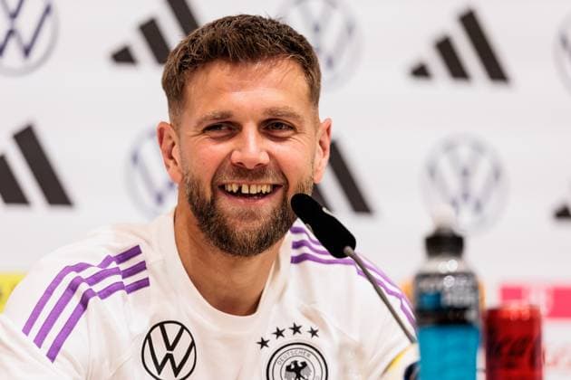 Training camp preparation UEFA EURO 2024 Germany 10 06 2024 Niclas Füllkrug Germany, 9 laughing, laughing Training camp preparation UEFA EURO 2024 Germany Press conference HerzoBase, Herzogenaurach on 10 06 2024 Copyright: xBEAUTIFULxSPORTS Wunderlx