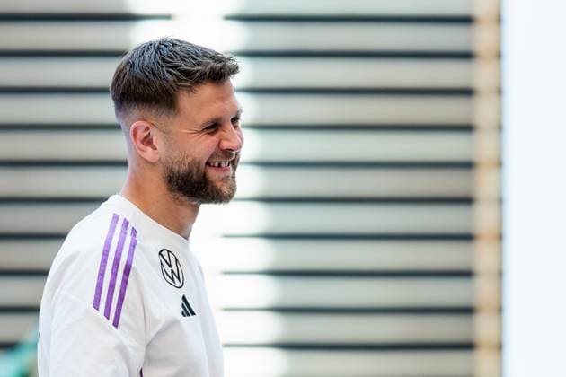 Training camp preparation UEFA EURO 2024 Germany 10 06 2024 Niclas Füllkrug Germany, 9 laughing, laughing Training camp preparation UEFA EURO 2024 Germany Press conference HerzoBase, Herzogenaurach on 10 06 2024 Copyright: xBEAUTIFULxSPORTS Wunderlx