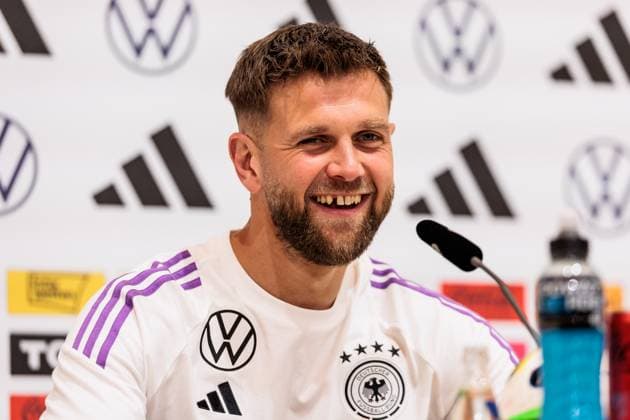 Training camp preparation UEFA EURO 2024 Germany 10 06 2024 Niclas Füllkrug Germany, 9 laughing, laughing Training camp preparation UEFA EURO 2024 Germany Press conference HerzoBase, Herzogenaurach on 10 06 2024 Copyright: xBEAUTIFULxSPORTS Wunderlx