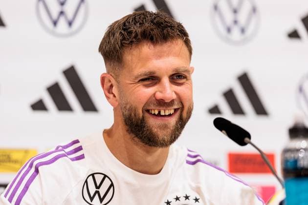 Training camp preparation UEFA EURO 2024 Germany 10 06 2024 Niclas Füllkrug Germany, 9 laughing, laughing Training camp preparation UEFA EURO 2024 Germany Press conference HerzoBase, Herzogenaurach on 10 06 2024 Copyright: xBEAUTIFULxSPORTS Wunderlx