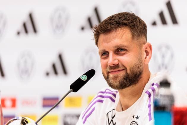 Training camp preparation UEFA EURO 2024 Germany 10 06 2024 Niclas Füllkrug Germany, 9 smiles Training camp preparation UEFA EURO 2024 Germany Press conference HerzoBase, Herzogenaurach on 10 06 2024 Copyright: xBEAUTIFULxSPORTS Wunderlx