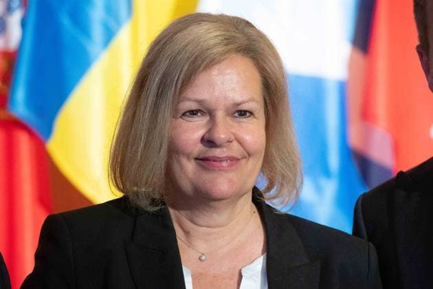 Nancy FAESER, Federal Minister of the Interior, SPD, Opening of the IPCC International Police Cooperation Center for the UEFA European Football Championship 2024, , Neuss, on 10 06 2024 Â
