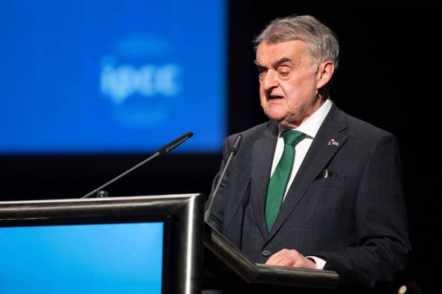 Herbert REUL, CDU, Minister of the Interior of North Rhine-Westphalia, during his speech at the opening of the IPCC International Police Cooperation Center for the UEFA European Football Championship 2024, Neuss, on 10 June 2024 Â
