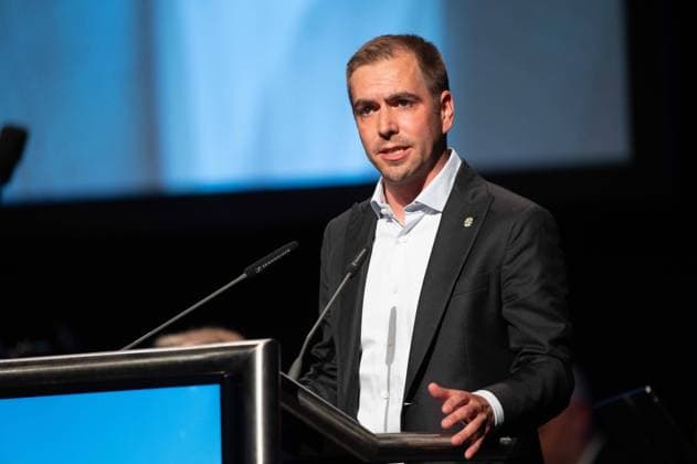 Philipp LAHM, Tournament Director UEFA Euro 2024, during his speech at the opening of the IPCC International Police cooperation Center for the UEFA European Football Championship 2024, Neuss, on 10 06 2024 Â