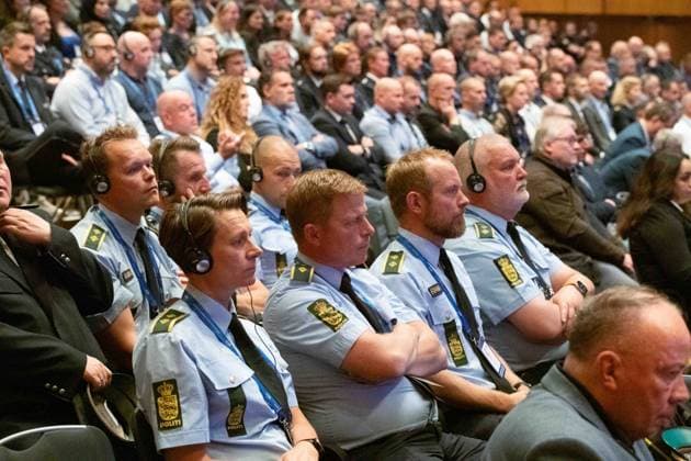 International policemen and policewomen watch the opening ceremony, opening of the IPCC International Police cooperation Center for the UEFA European Football Championship 2024, , Neuss, on 10 06 2024 Â