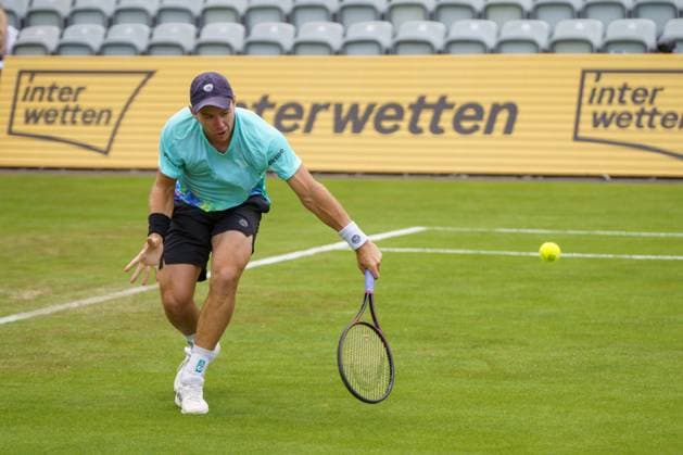 BOSS Open ATP 250 2024 Stuttgart, 10 06 2024 Dominik Köpfer GER, Germany First round BOSS Open 2024, ATP 250, TC Weissenhof grounds on 10 06 2024, Stuttgart Copyright: xBEAUTIFULxSPORTSx Pajonkx