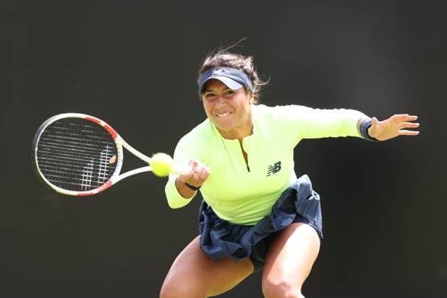 Heather Watson during her 1st round match on Centre Court against Kayla Day. Rothesay Open Nottingham, Day 1, Tennis, Lexus Nottingham Tennis Centre, Nottingham, UK - 10 June 2024  Copyright: xRyanxBrowne Shutterstockx 14523726bc