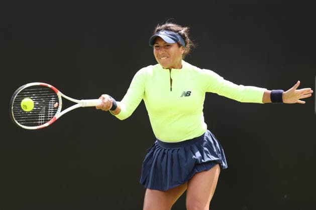 Heather Watson during her 1st round match on Centre Court against Kayla Day. Rothesay Open Nottingham, Day 1, Tennis, Lexus Nottingham Tennis Centre, Nottingham, UK - 10 June 2024  Copyright: xRyanxBrowne Shutterstockx 14523726bh