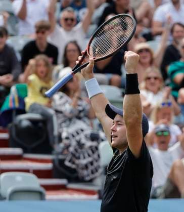 10 06 2024, Boss Open 2024, ATP Tour 250, TC Weissenhof Stuttgart, Tennis, Sport, in the picture Dominik Koepfer GER winner against Zhizhen Zhang CHN