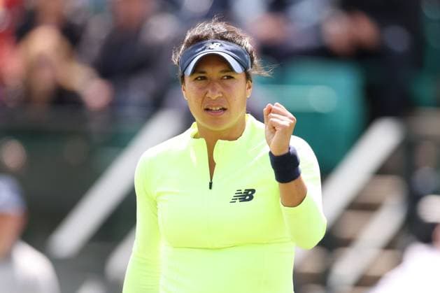 Heather Watson during her 1st round match on Centre Court against Kayla Day. Rothesay Open Nottingham, Day 1, Tennis, Lexus Nottingham Tennis Centre, Nottingham, UK - 10 June 2024  Copyright: xRyanxBrowne Shutterstockx 14523726bl