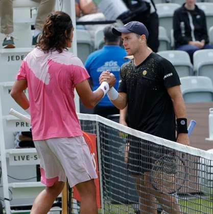 10 06 2024, Boss Open 2024, ATP Tour 250, TC Weissenhof Stuttgart, Tennis, Sport, in the picture Dominik Koepfer GER winner against Zhizhen Zhang CHN